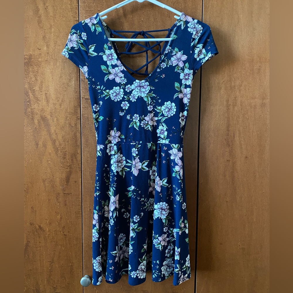 Aeropostale Blue Floral Dress